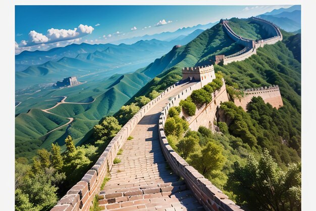 China landmark great wall world wonders famous attractions ancient wallpaper background