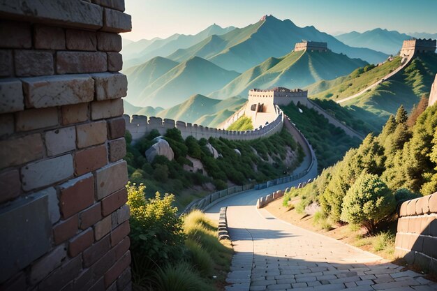 China landmark great wall world wonders famous attractions ancient wallpaper background