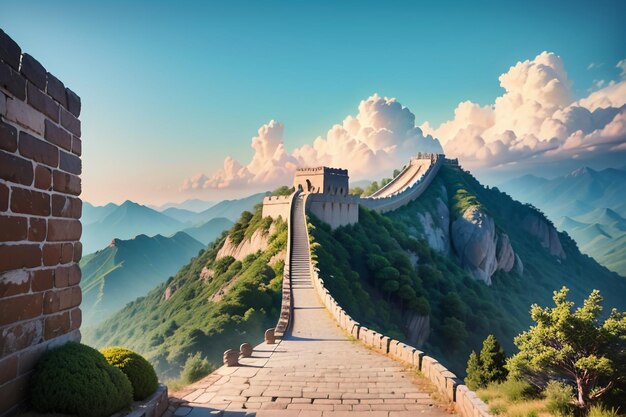 China landmark great wall world wonders famous attractions ancient wallpaper background