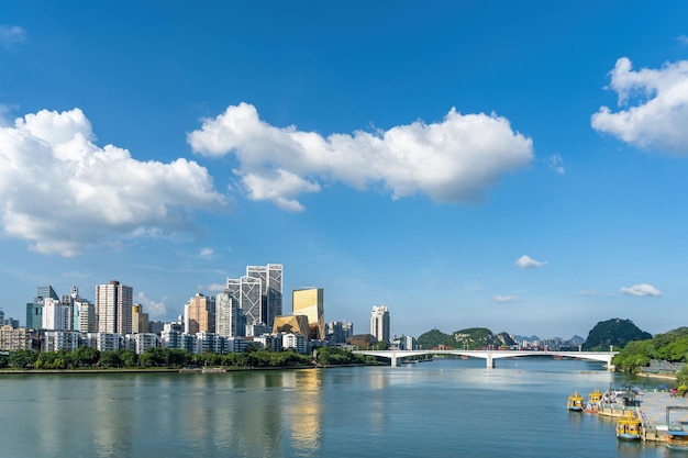 China Liuzhou Riverside City Scenery