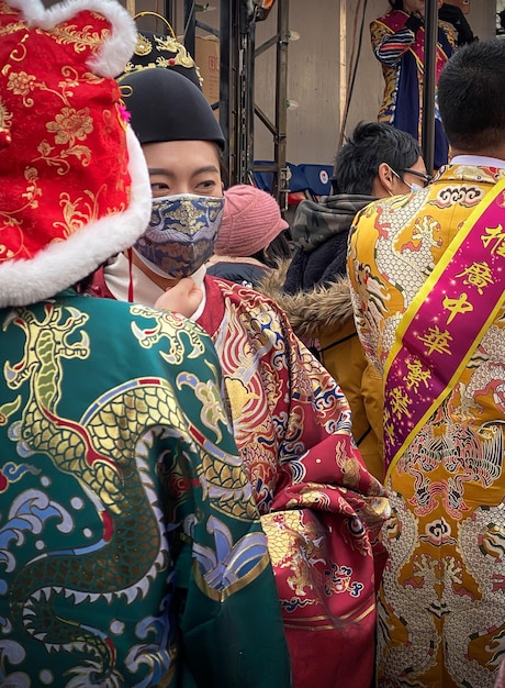 Foto cina capodanno chinatown new york stati uniti