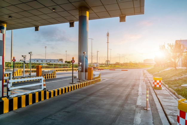 China outdoor viaduct concrete road