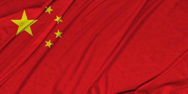 China realistische 3d getextureerde wapperende vlag