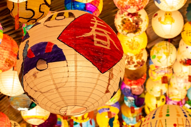 China traditionele festivals Lantaarnfestival Taiwan lantaarns kleurrijk