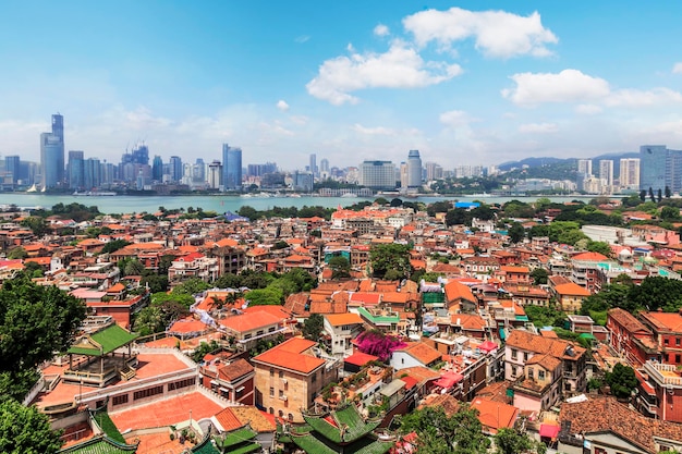 China Xiamen city architectural landscape