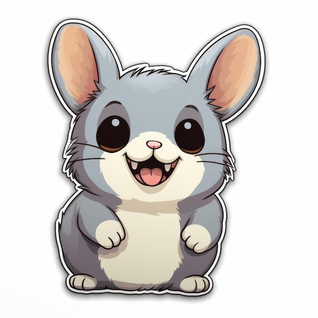 Chinchilla kit sticker Generative AI