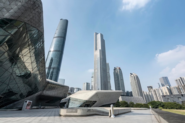 Chinees modern stedelijk architectonisch landschap