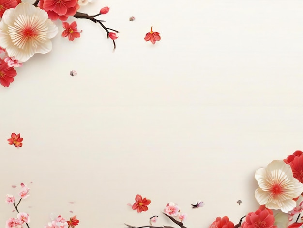 Chinees nieuwjaar achtergrond traditioneel voorjaarsfeest beste kwaliteit hyper realistisch behang