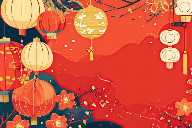Chinees Nieuwjaar achtergrondbehang
