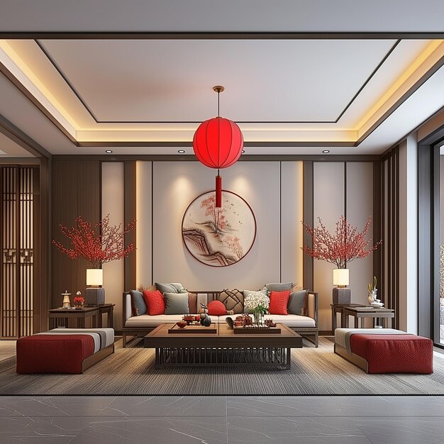 Chinees Nieuwjaar huis interieur