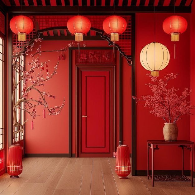 Chinees Nieuwjaar huis interieur