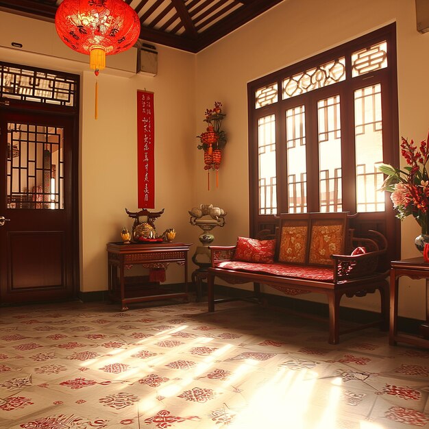 Foto chinees nieuwjaar huis interieur