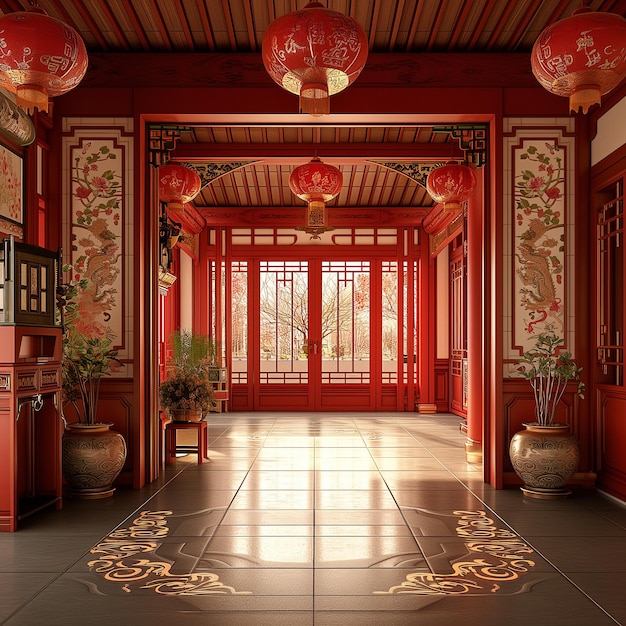 Foto chinees nieuwjaar huis interieur