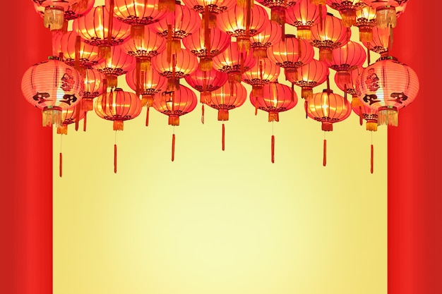 Chinees Nieuwjaar lantaarns in China Town.