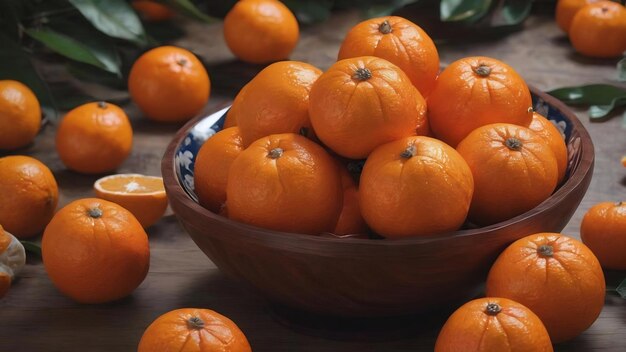 Chinees nieuwjaar met mandarijnen