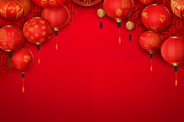 Chinees nieuwjaar realistische achtergrond