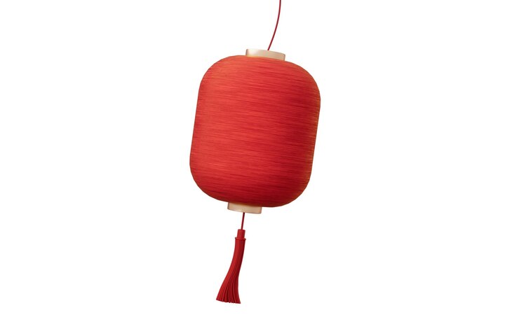 Photo chinese ancient lantern with retro style 3d rendering