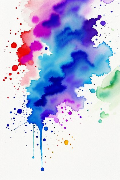 Foto chinese aquarel inkt stijl kleurrijke creatieve abstracte kunst wallpaper achtergrond splash inkt