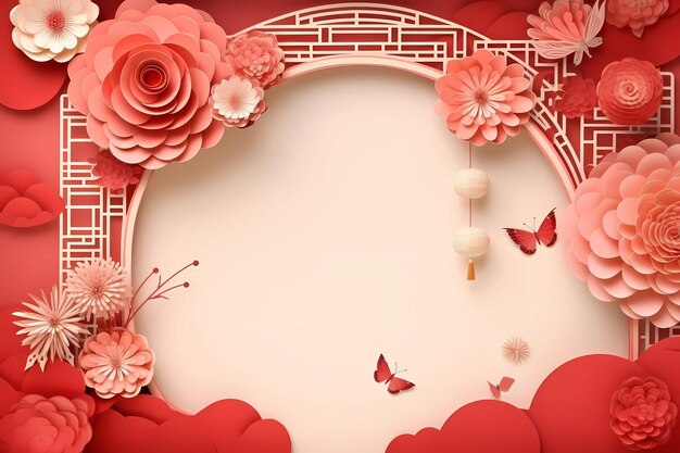 Chinese background with copy space Chinese New Year Chinese Festivals Mid Autumn Festival