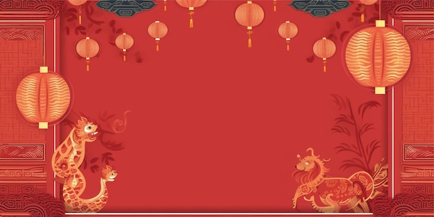 chinese background with copy space