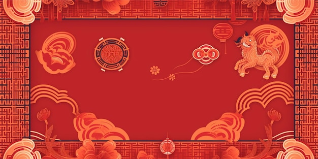 chinese background with copy space