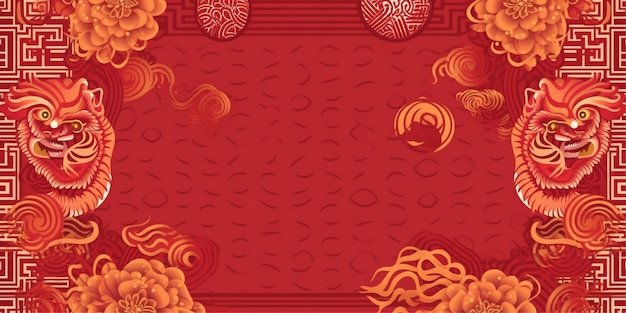 chinese background with copy space