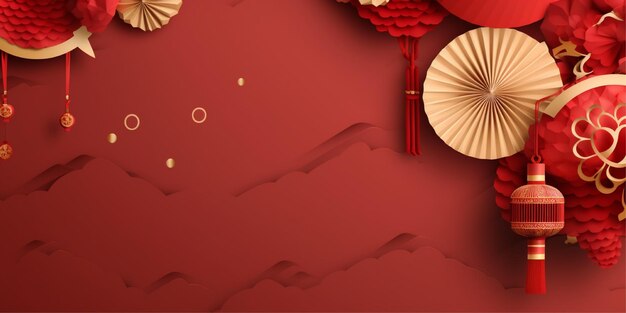 chinese background with copy space