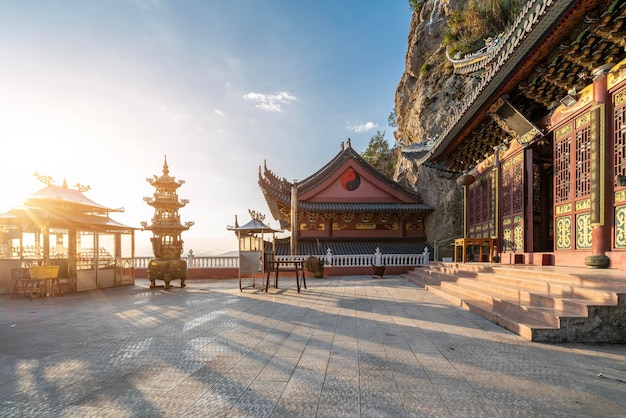 Chinese boeddhistische taoïstische oude architectuur Street View