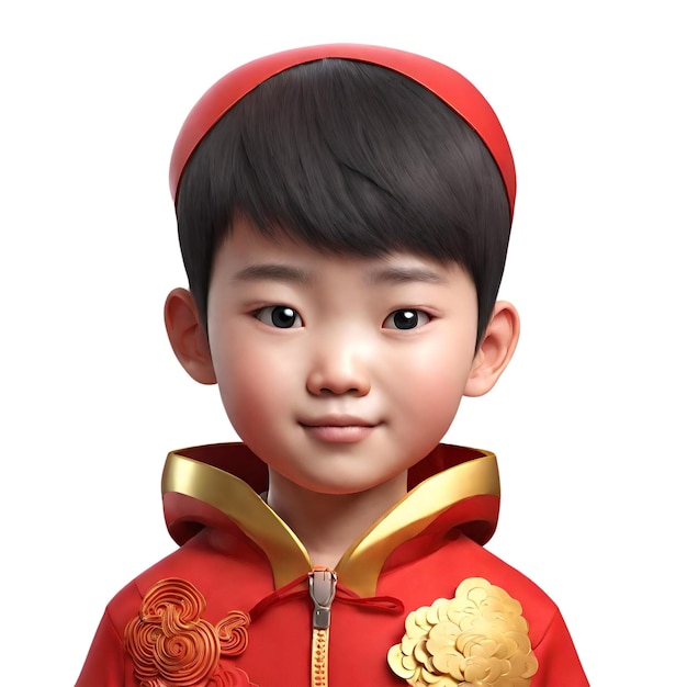 Photo chinese boy face