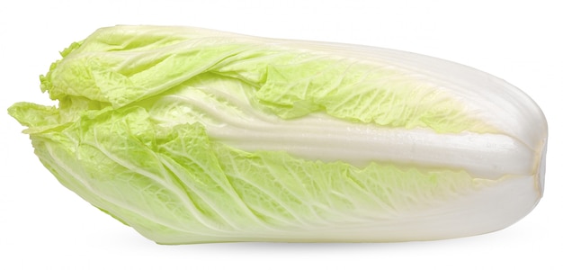 Chinese cabbage isolated on white clipping path
