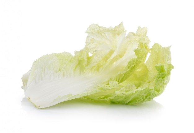 Chinese Cabbage on white table