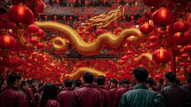 Chinese celebrate new year of the dragon