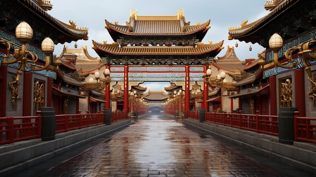 chinese city HD wallpaper photographic image