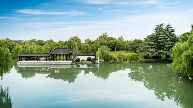 Chinese classical garden scenery street scene