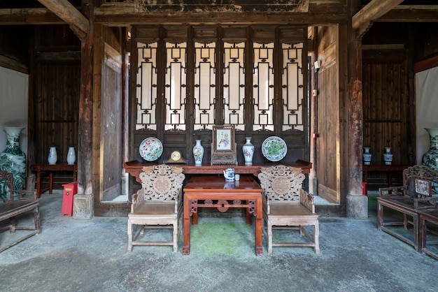 Photo chinese classical style halls and furniture