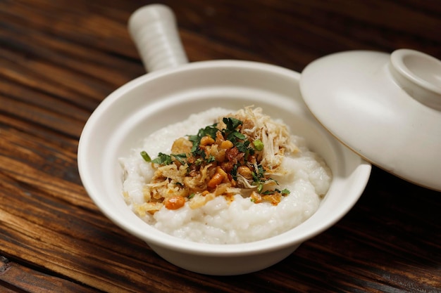 Chinese Congee for Breakfast on Claypot