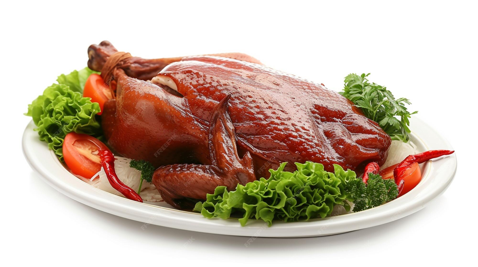 Premium Photo | A Chinese Cuisine Peking Duck with isolated on white