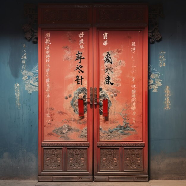 사진 chinese door