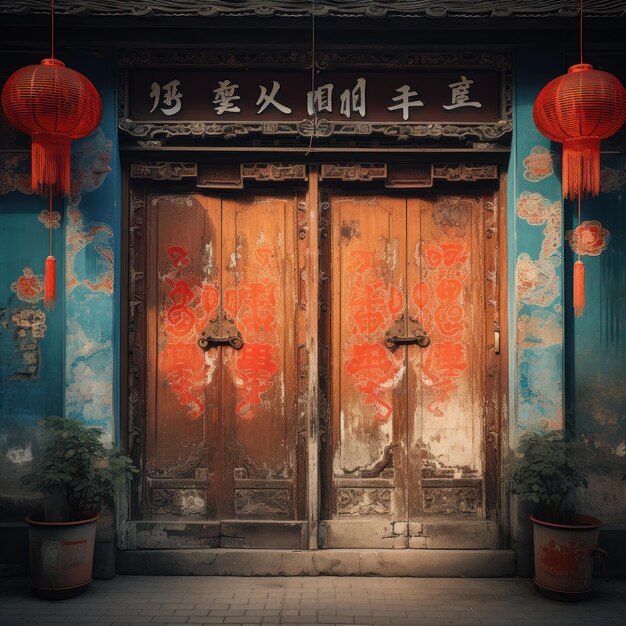 Photo chinese door