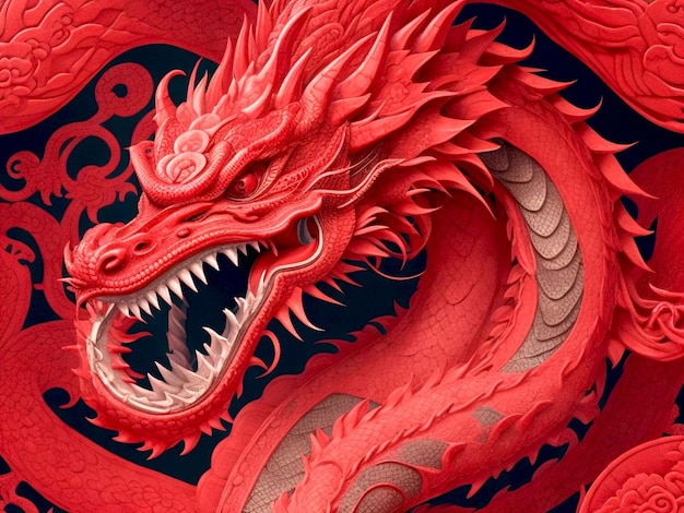 Chinese dragon background