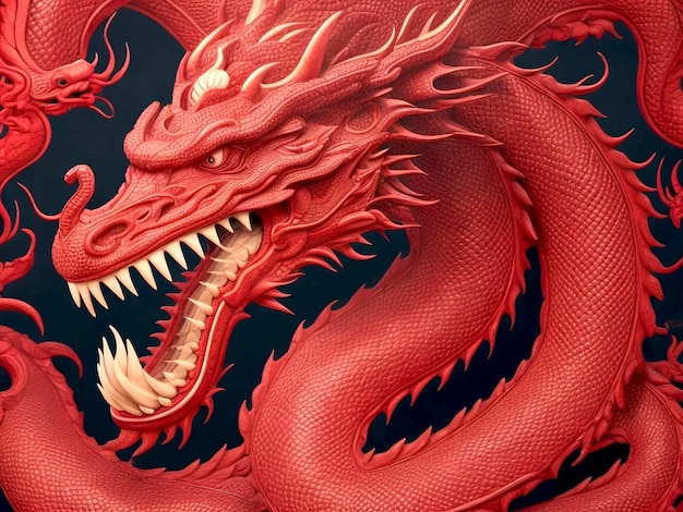 Chinese dragon background