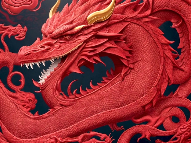 Photo chinese dragon background