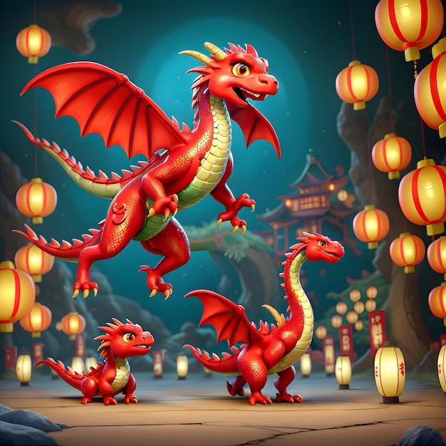 Chinese Dragon day in Japanese is a captivating image