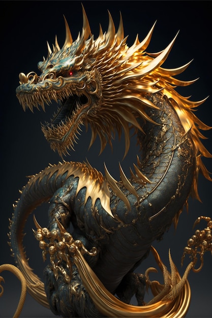 Chinese dragon Generative Ai