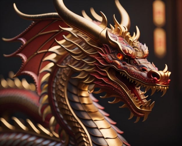 Chinese dragon illustration