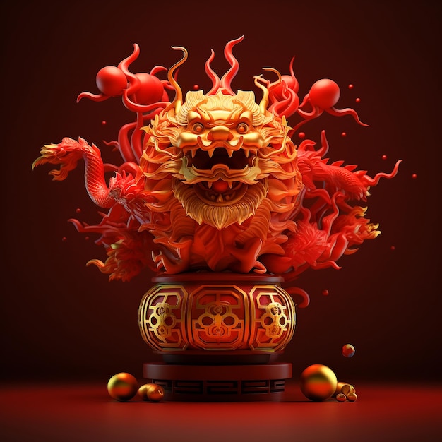 Chinese Dragon Lantern MidAutumn Festival