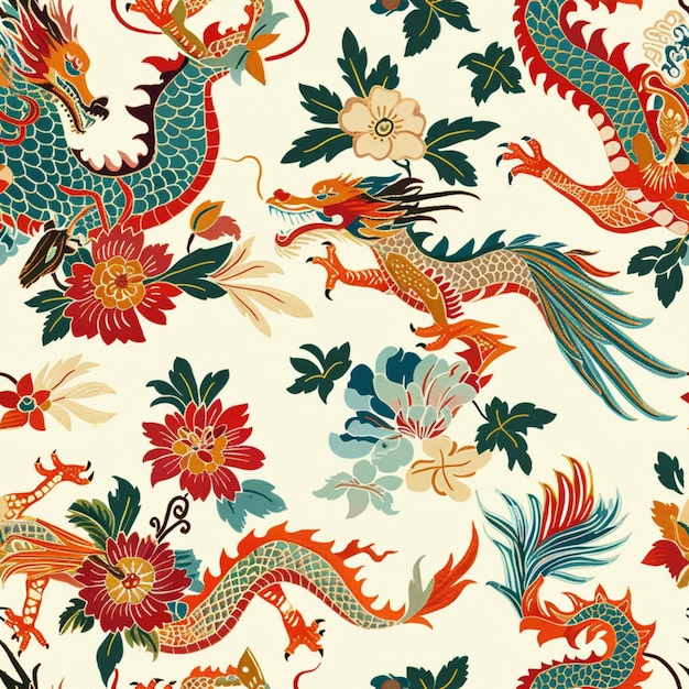 Chinese dragon pattern 1