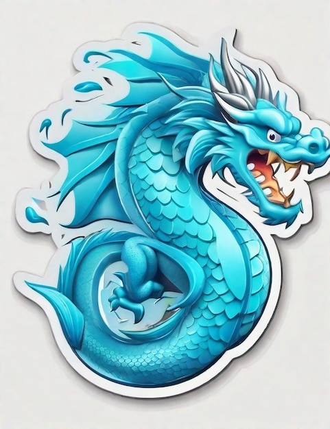 Chinese dragon sticker
