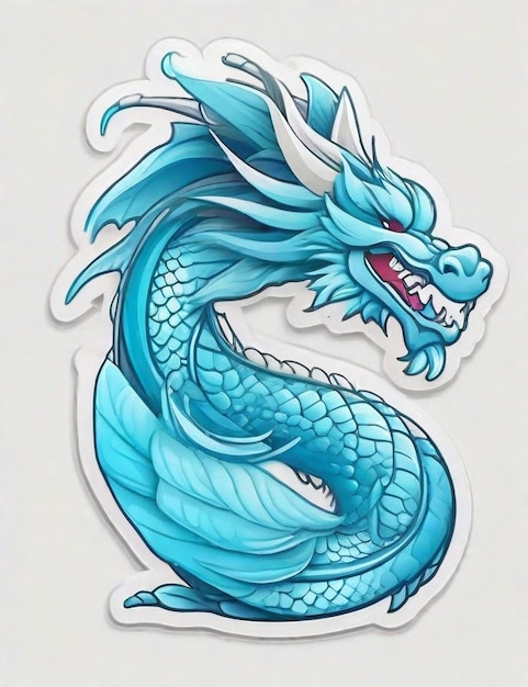 Chinese dragon sticker