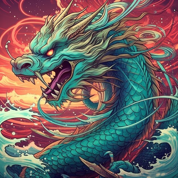 A Chinese dragon